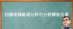 扫描电镜能谱分析可分析哪些元素