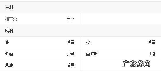 卤猪耳朵的做法 最正宗的做法 卤猪耳朵好吃又营养的做法