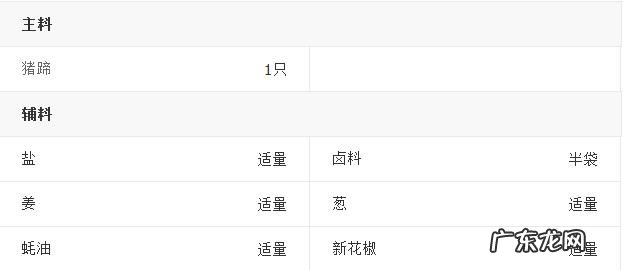 卤猪蹄的做法下厨房 卤猪蹄的做法详细步骤教程