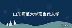 山东师范大学现当代文学