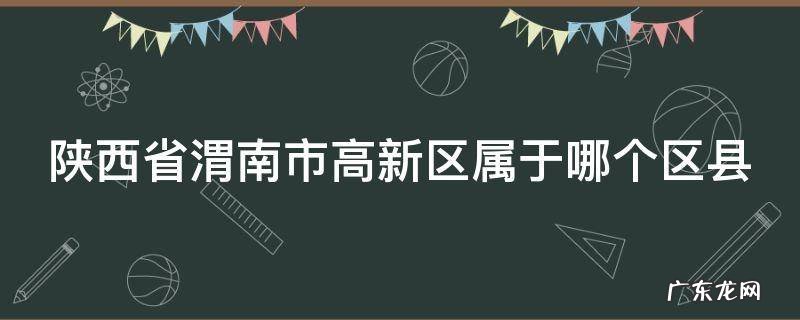 陕西省渭南市高新区属于哪个区县