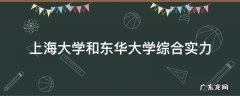 上海大学和东华大学综合实力