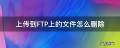 上传到FTP上的文件怎么删除