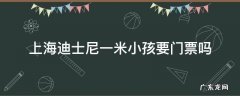 上海迪士尼一米小孩要门票吗