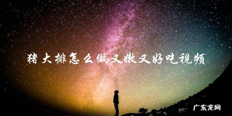 猪大排怎么做又嫩又好吃视频