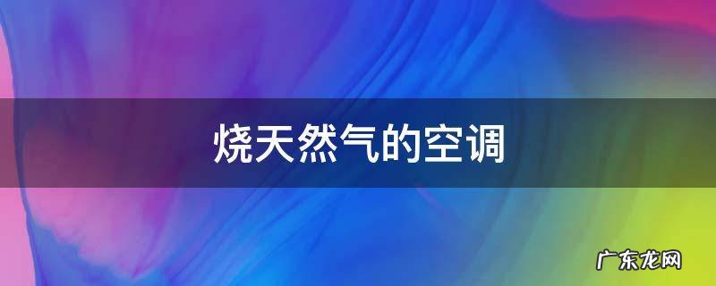 烧天然气的空调