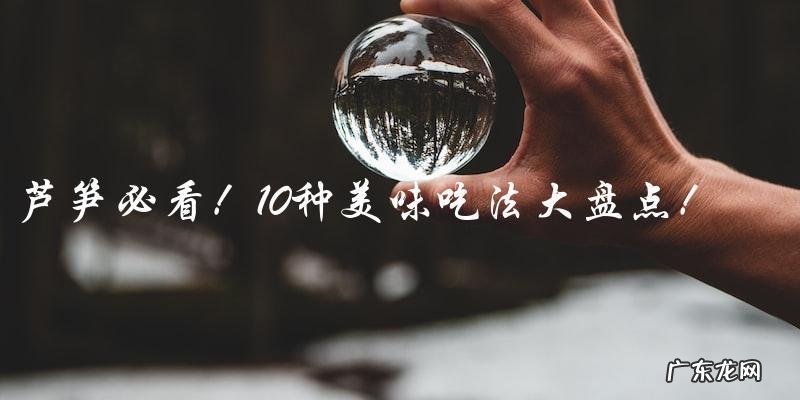芦笋必看!10种美味吃法大盘点!