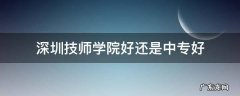 深圳技师学院好还是中专好