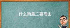 什么狗最二要理由