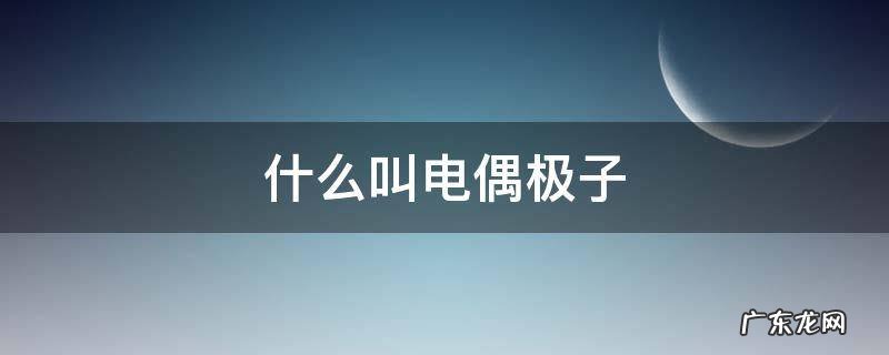 什么叫电偶极子