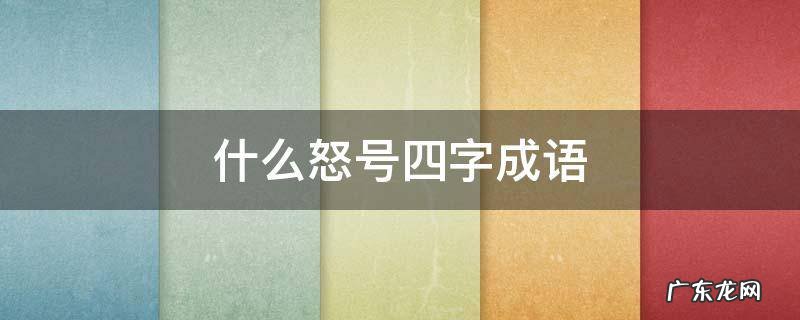 什么怒号四字成语