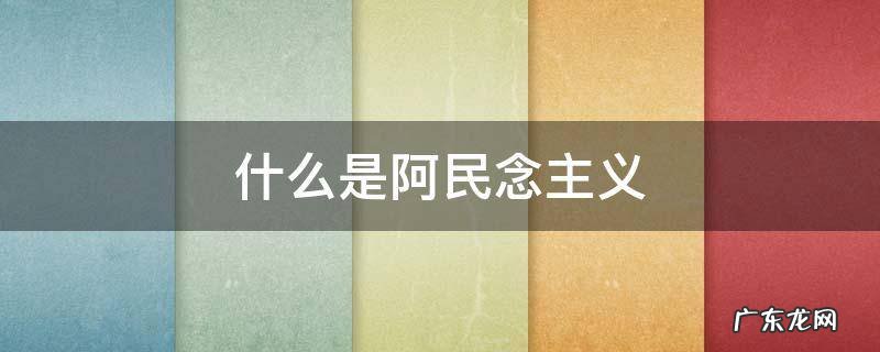什么是阿民念主义