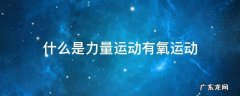 什么是力量运动有氧运动