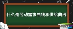 什么是劳动需求曲线和供给曲线