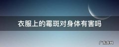 衣服上的霉斑对身体有害吗,衣服霉斑有毒吗
