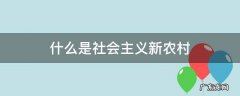 什么是社会主义新农村