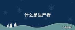 什么是生产者