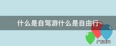 什么是自驾游什么是自由行