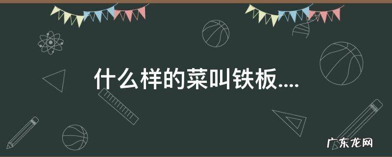 什么样的菜叫铁板.