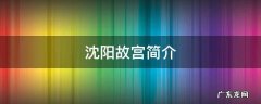 沈阳故宫简介
