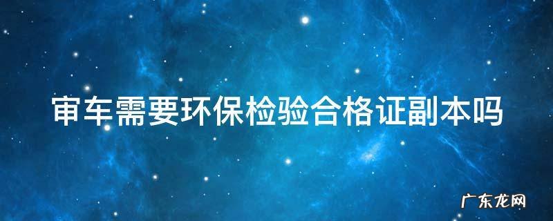 审车需要环保检验合格证副本吗