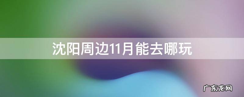 沈阳周边11月能去哪玩