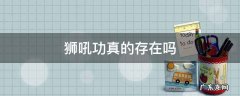 狮吼功真的存在吗