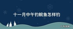 十一月中午钓鲩鱼怎样钓