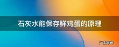 石灰水能保存鲜鸡蛋的原理