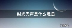 时光无声是什么意思