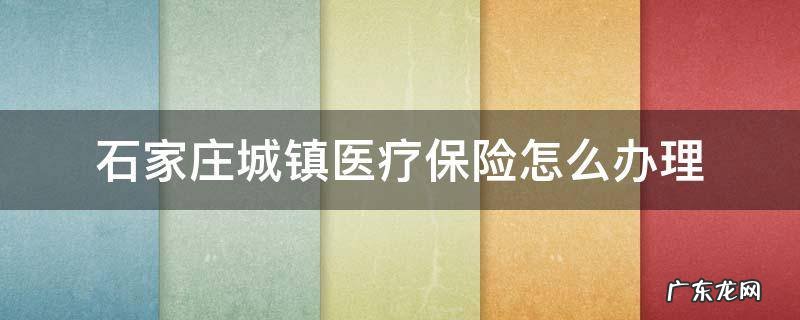 石家庄城镇医疗保险怎么办理