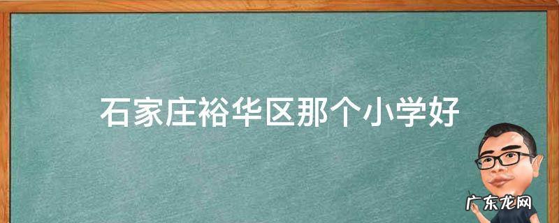 石家庄裕华区那个小学好