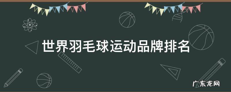 世界羽毛球运动品牌排名