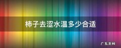 柿子去涩水温多少合适
