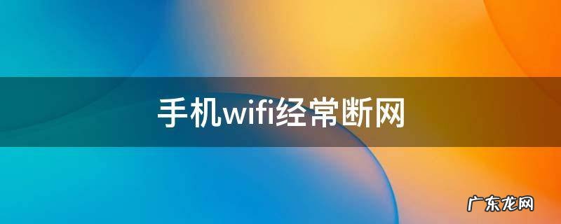 手机wifi经常断网