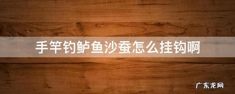 手竿钓鲈鱼沙蚕怎么挂钩啊