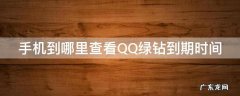 手机到哪里查看QQ绿钻到期时间
