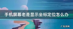 手机屏幕老是显示坐标定位怎么办