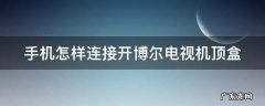 手机怎样连接开博尔电视机顶盒