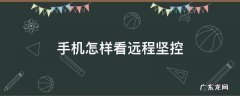 手机怎样看远程坚控