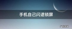 手机自己闪退锁屏