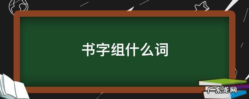 书字组什么词