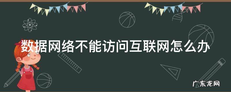 数据网络不能访问互联网怎么办