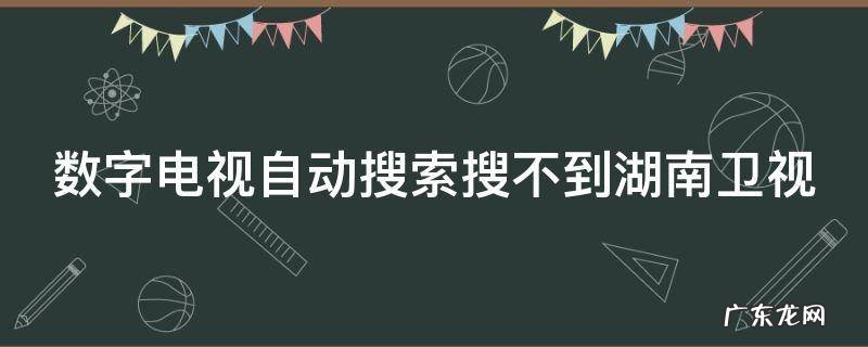 数字电视自动搜索搜不到湖南卫视