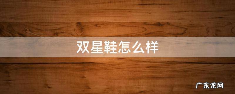 双星鞋怎么样
