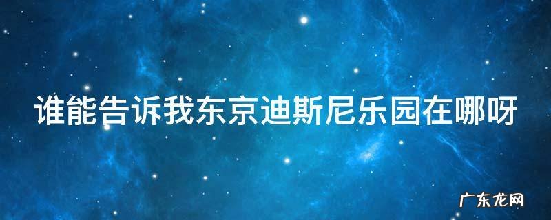 谁能告诉我东京迪斯尼乐园在哪呀