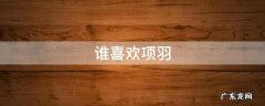 谁喜欢项羽