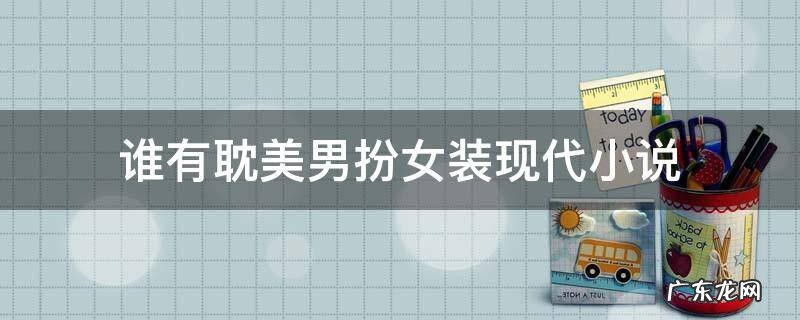 谁有耽美男扮女装现代小说