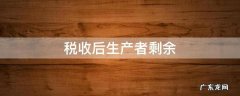 税收后生产者剩余