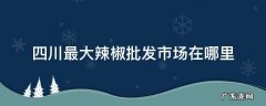 四川最大辣椒批发市场在哪里